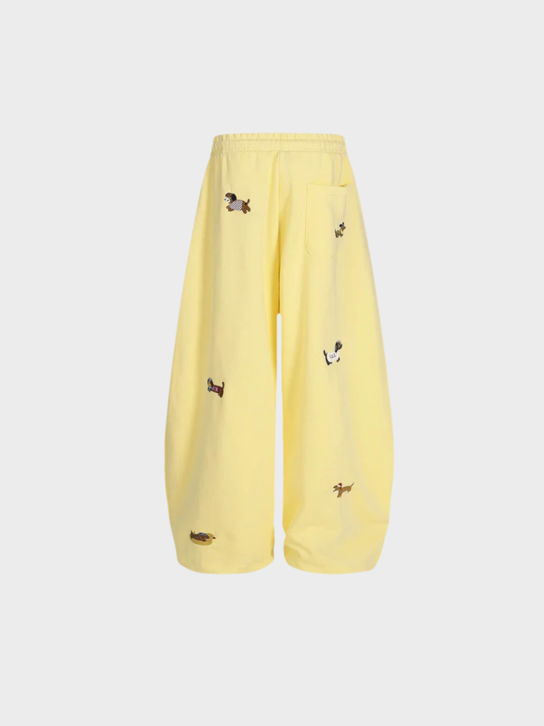 Pup Embroidered Barrel Sweatpants