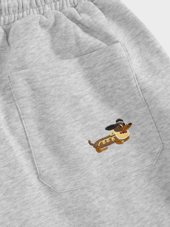 Pup Embroidered Barrel Sweatpants