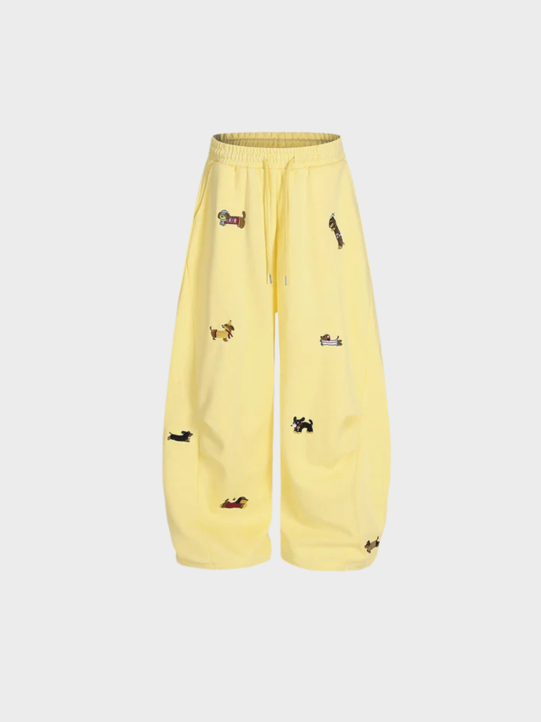 Pup Embroidered Barrel Sweatpants