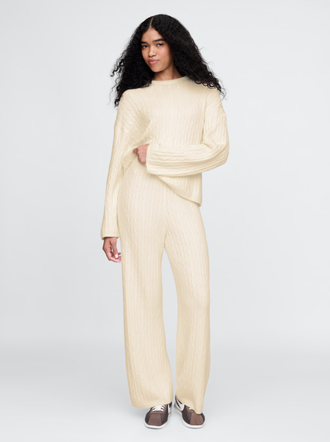 Cable-Knit Sweater Set