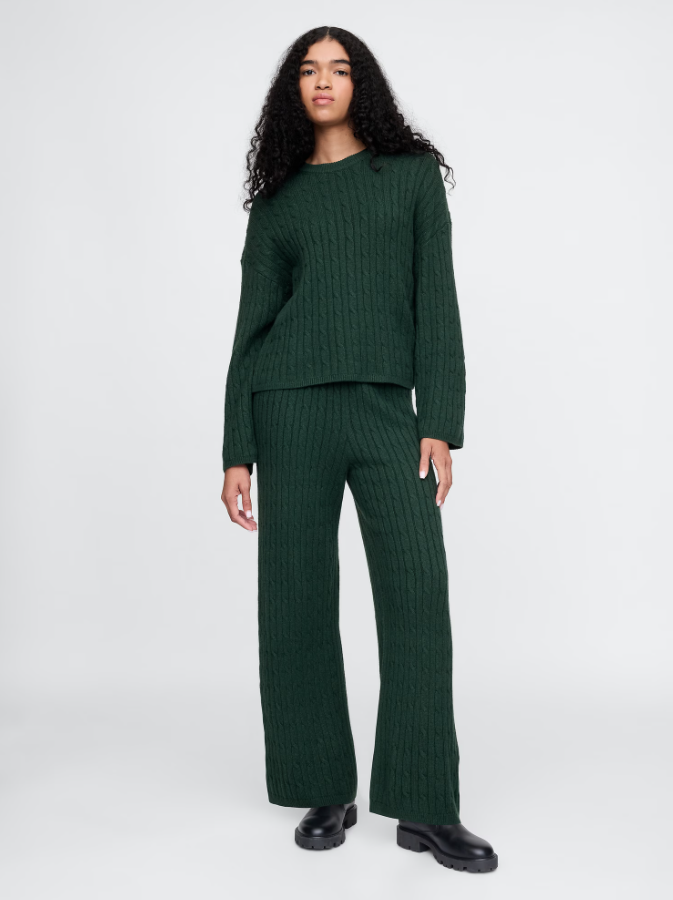 Cable-Knit Sweater Set